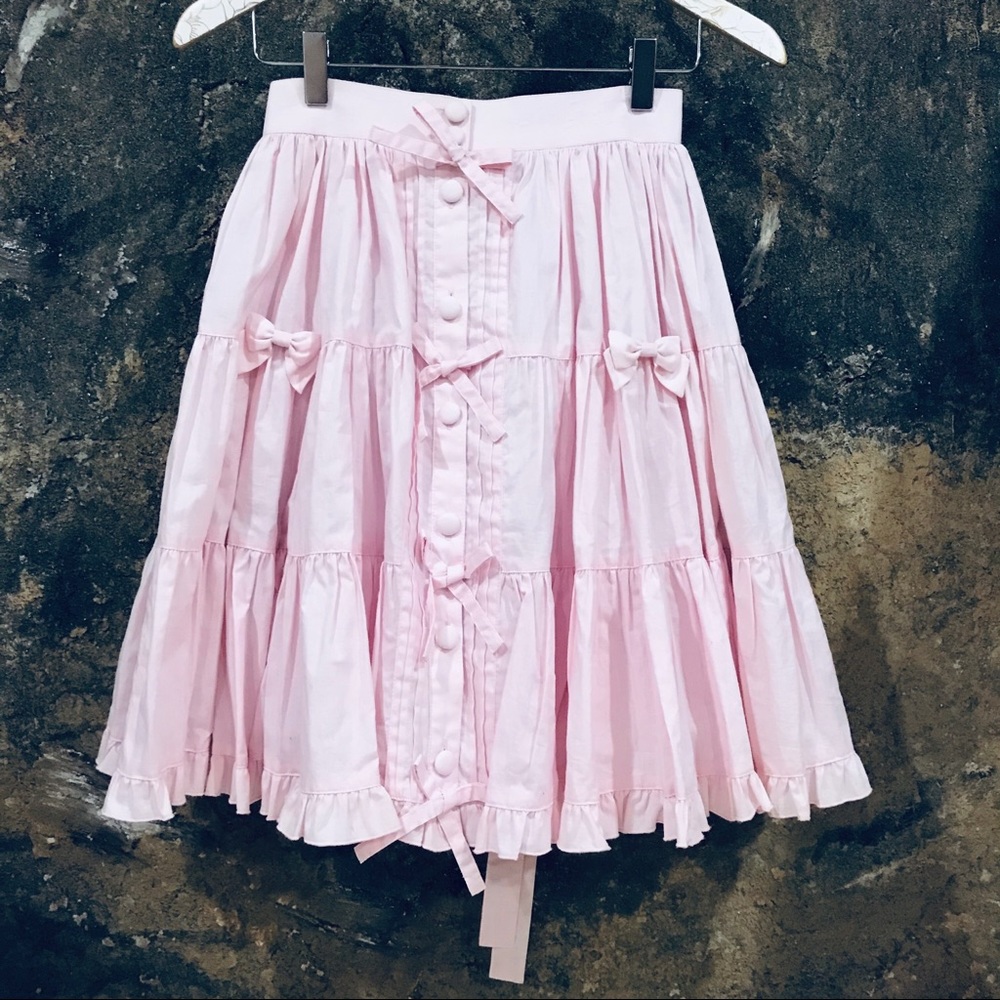 Metamorphose Japanese sweet lolita pink skirt